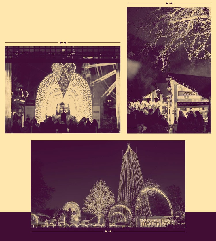 I juleperioden vil der være over 300.000 julelys, så parkens gæster kan komme i den rette stemning. 